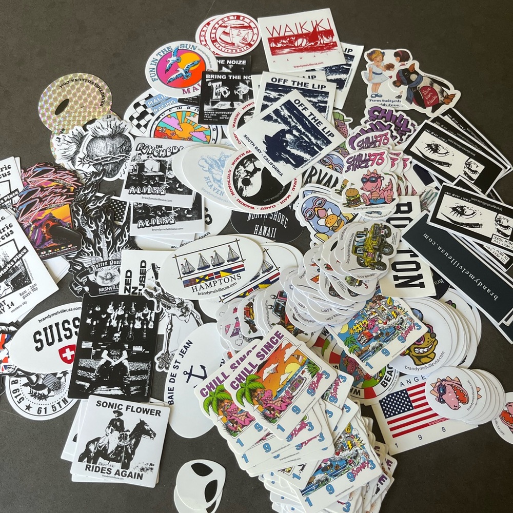 10 Brandy Melville Stickers picked at random